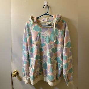 Pastel Camo Teddy Fresh Hoodie - M